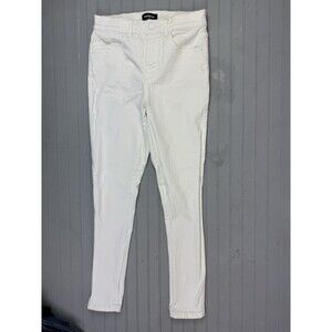 Express Size 6 Womens Jeans White Skinny Denim Perfect High Rise Stretch